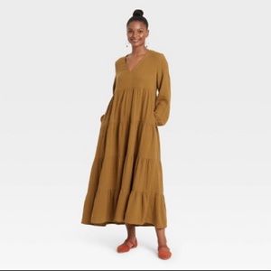 Universal Thread Tiered Balloon Sleeve Dress